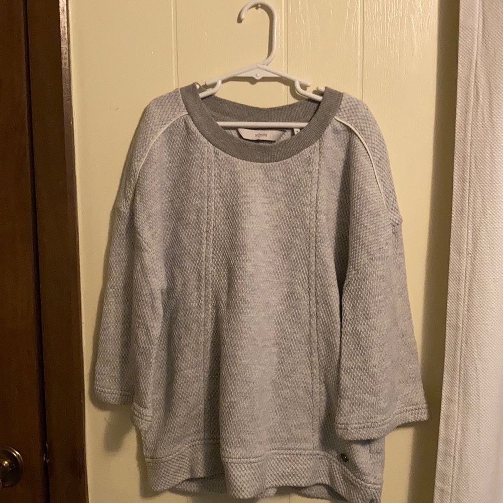 Grey knit pullover